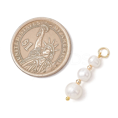 Natural Cultured Freshwater Pearl Pendants PALLOY-JF05145-1
