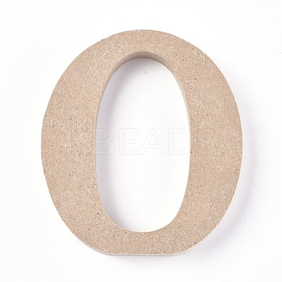 Letter Unfinished Wood Slices DIY-WH0162-62O-1