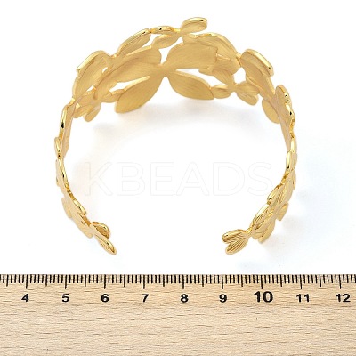 304 Stainless Steel Cuff Bangles for Women BJEW-Z097-08G-1