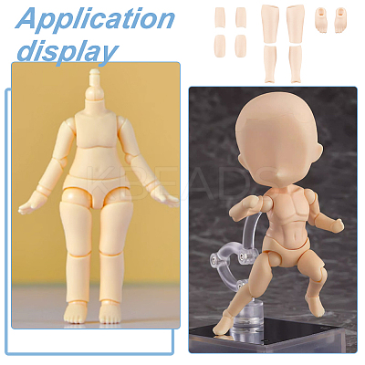 PVC Doll Body Set DIY-WH0320-24B-1