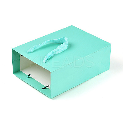 10Pcs 5 Sizes Kraft Paper Gift Shopping Bags Set AJEW-T013-10C-1