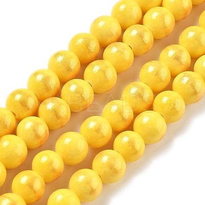 Natural Mashan Jade Beads Strands G-A255-A01-01D-1