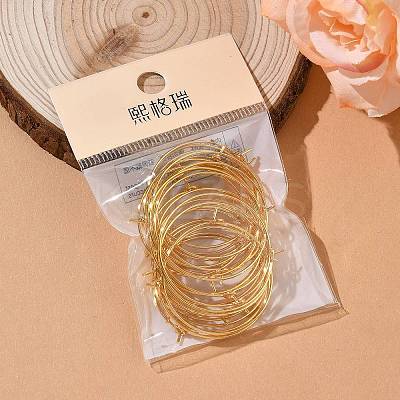 SHEGRACE Brass Hoop Earrings Findings XGR0005G-70G-1