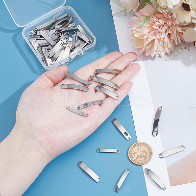 70Pcs 7 Styles 201 Stainless Steel Links/Connectors STAS-UN0063-38-1