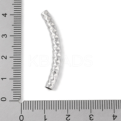 304 Stainless Steel Curved Tube Beads LS-STAS-M071-03I-P-1