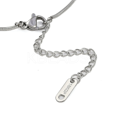 304 Stainless Steel Snake Chain Necklaces NJEW-D080-08P-1