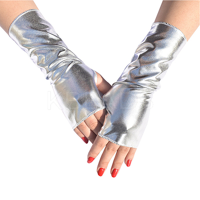 PU Leather Fingerless Gloves AJEW-WH20018-116B-1