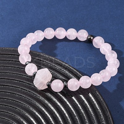 Natural Mixed Gemstone Beaded Stretch Bracelet for Women BJEW-A145-01-1