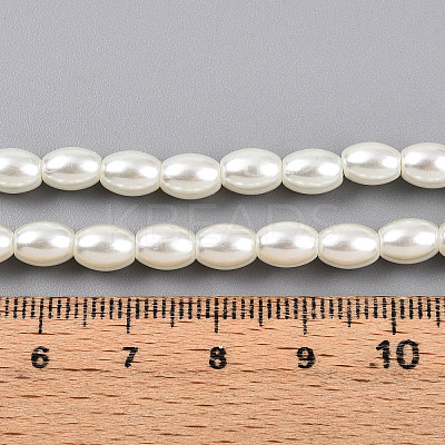 Baking Paint Pearlized Glass Pearl Bead Strands HY-T002-01B-02-1