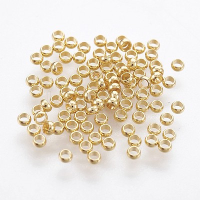 316 Surgical Stainless Steel Rondelle Crimp Beads A-STAS-P221-25G-1