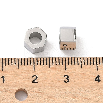 316 Surgical Stainless Steel European Style Beads STAS-L307-16P-1