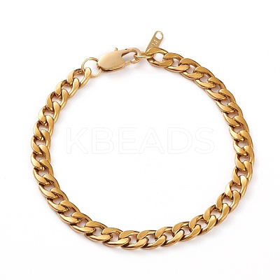 Men's PVD Vacuum Plating 304 Stainless Steel Cuban Chains Bracelets and Necklaces Jewelry Sets SJEW-JS01157-1