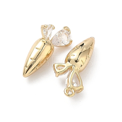 Brass Micro Pave Cubic Zirconia Pendants KK-L260-14G-1