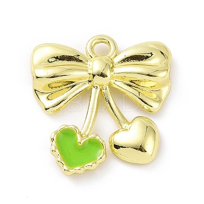 Rack Plating Alloy Enamel Pendants PALLOY-D007-05-1