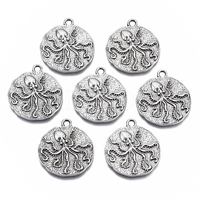 Tibetan Style Alloy Pendants PALLOY-S120-278-NR-1