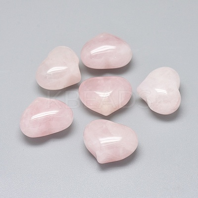 Natural Rose Quartz Heart Palm Stone G-F637-11K-1