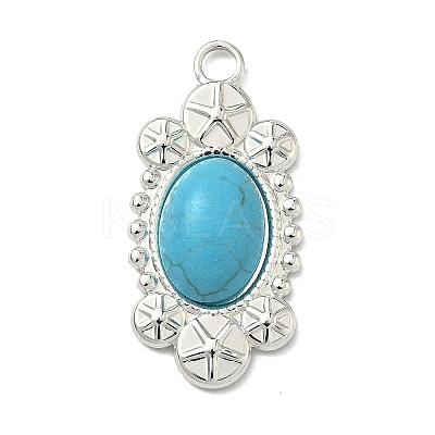 Dyed Synthetic Turquoise Pendants LS-STAS-G374-05S-01-1