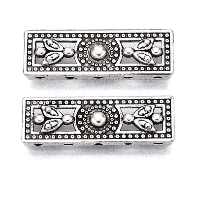 Tibetan Style Alloy Multi-Strand Links PALLOY-0234-AS-1-RS-1