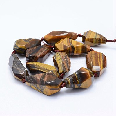 Natural Tiger Eye Beads Strands G-F531-K02-1