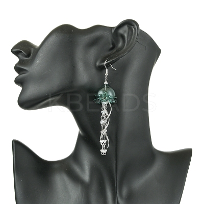 Iron Dangle Earrings EJEW-FS00020-1
