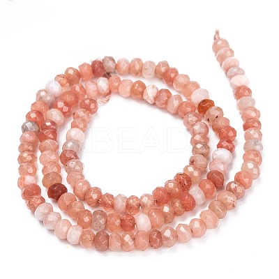 Dyed Natural Malaysia Jade Rondelle Beads Strands G-E316-2x4mm-42-1