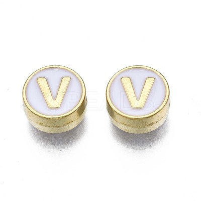 Alloy Enamel Beads ENAM-N052-006-01V-RS-1