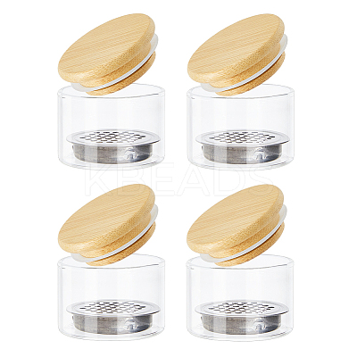 Glass Nail Dish Cup TOOL-WH0059-030-1