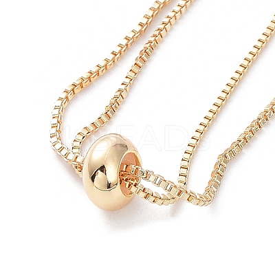Rack Plating Brass Box Chain Link Bracelet Making KK-A183-01G-1