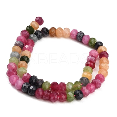 Faceted Dyed Natural White Jade Beads Strands GG-CBAE966-01A-F-1
