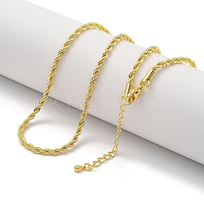 Brass Chain Necklaces for Women NJEW-G084-20G-1