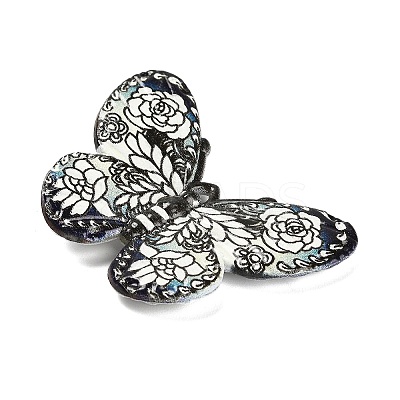 Printed Opaque Acrylic Beads MACR-R004-02J-1
