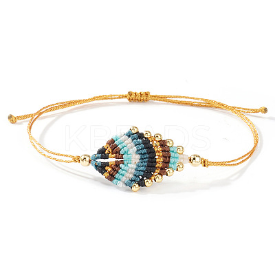 Adjustable Fibre Cord Braided Bracelets FW7700-2-1