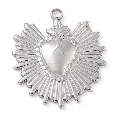 Anti-Tarnish 304 Stainless Steel Pendants STAS-B075-02P-1