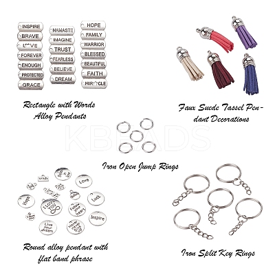DIY Keychain Making Kit DIY-YW0003-69-1