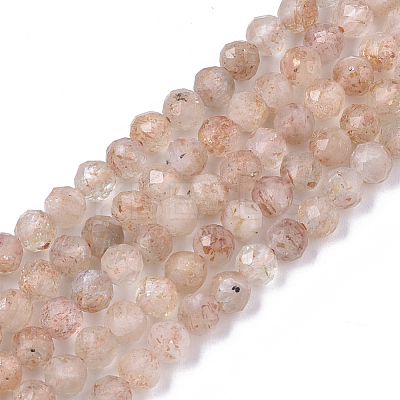 Natural Sunstone Beads Strands G-S361-4mm-018-1