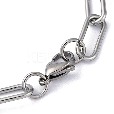 Tarnish Resistant 304 Stainless Steel Paperclip Chains STAS-I146-01P-1