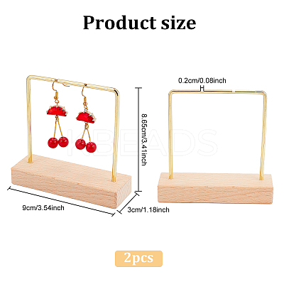 Wooden Hanging Necklace Display Stands LS-NDIS-WH0001-10G-1
