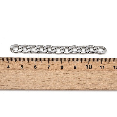 Tarnish Resistant Men's Jewelry Making 304 Stainless Steel Cuban Link Chains CHS-A003M-1.8NK-1