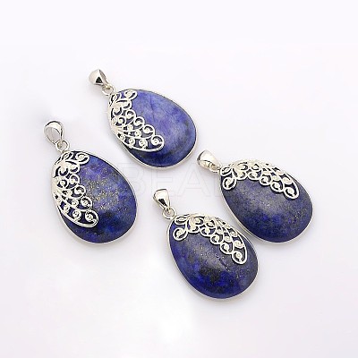 Natural Lapis Lazuli Pendants G-XCP0001-41-1