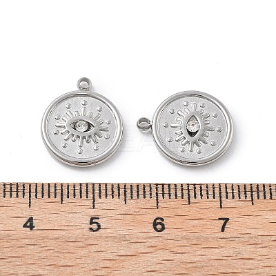 304 Stainless Steel Rhinestone Pendants STAS-Z121-52P-1