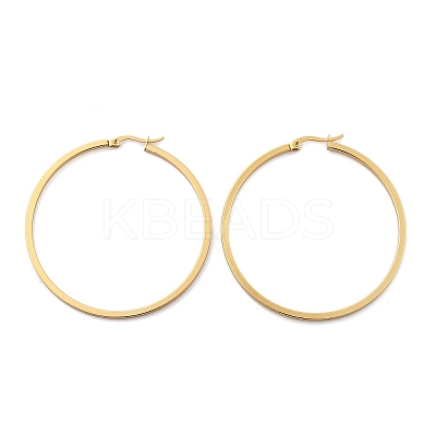 201 Stainless Steel Hoop Earrings LS-EJEW-P304-14A-G-1
