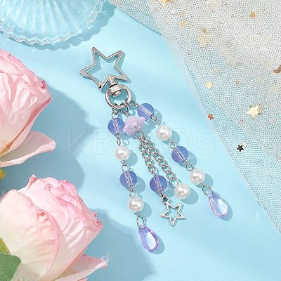 Acrylic & ABS Plastic Pearl Jellyfish Pendant Decorations KEYC-JKC01066-03-1