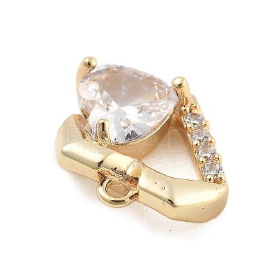 Brass Micro Pave Cubic Zirconia Pendants LS-KK-D283-27G-1