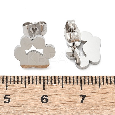Tarnish Resistant 304 Stainless Steel Stud Earrings EJEW-E254-01P-1