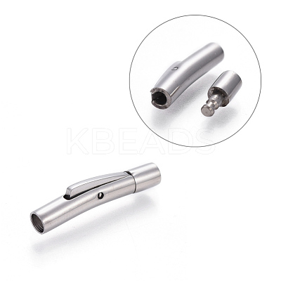 Tarnish Resistant 304 Stainless Steel Bayonet Clasps STAS-E473-01A-P-1