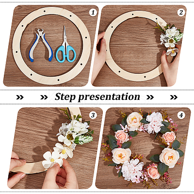 Unfinished Wood Circles DIY-WH0043-05B-1