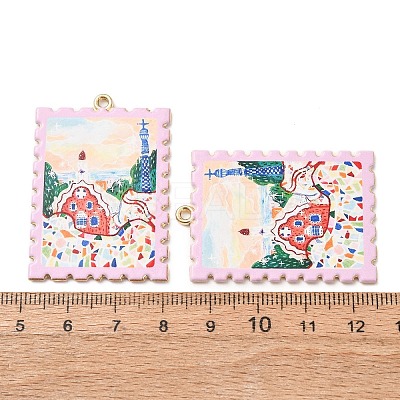 Printed Alloy Pendants AL-CBA7256-15G-02-1