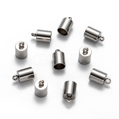 Tarnish Resistant 304 Stainless Steel Cord Ends X-STAS-M242-03-1