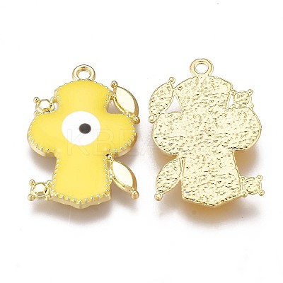 Alloy Enamel Pendants ENAM-N050-20D-NR-1