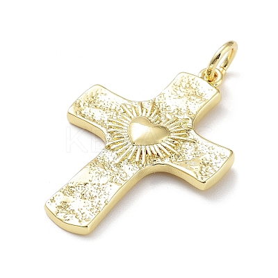 Rack Plating Eco-Friendly Brass Pendants KK-Z036-03G-1